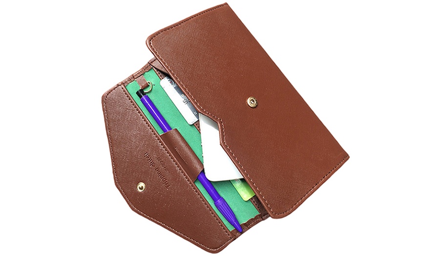 Image 7: Women's Multi-Compartment Envelope Wallet