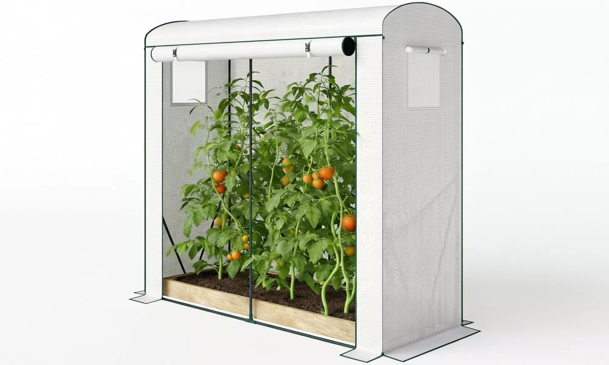 Outsunny Steel Frame Garden Greenhouse with PE Cover and Windows