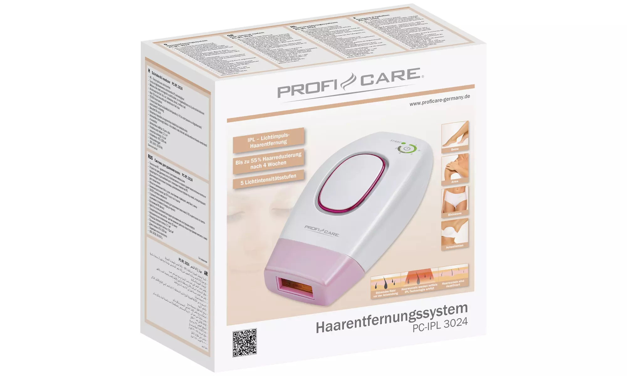 Épilateur à lumière pulsée Proficare IPL 3024 - Second Medium