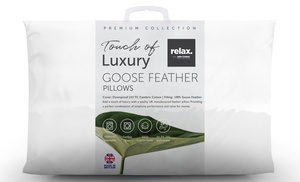 Relax Touch of Luxury Goose Feather Pillows