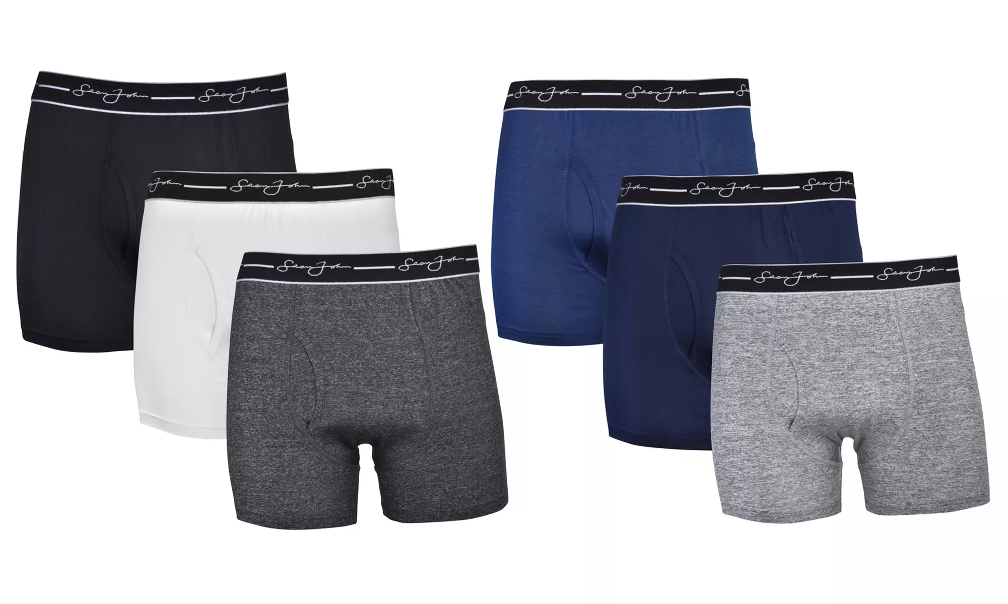 Sean John Men's Fly Front Tagless Performance Boxers (3- or 6-Pack)
 - Primary Image