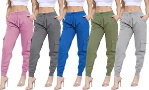 Women's Fleece Cargo-Style Trousers