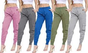 Women's Fleece Cargo-Style Trousers