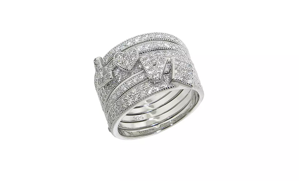 Cubic Zirconia Stackable Rings. Multiple Styles Available. - Second Medium