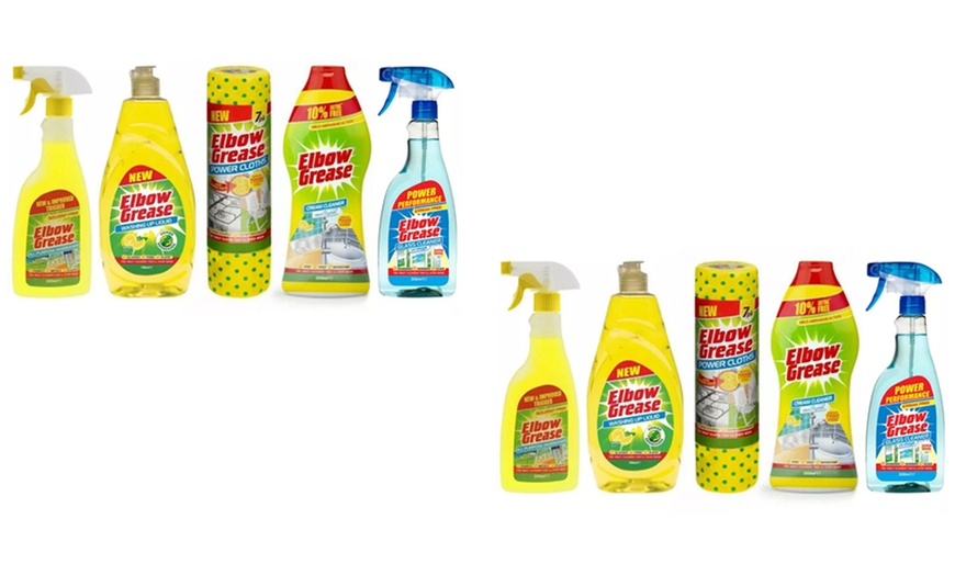 Image 2: One or Two Elbow Grease Five-Piece Cleaning Packs