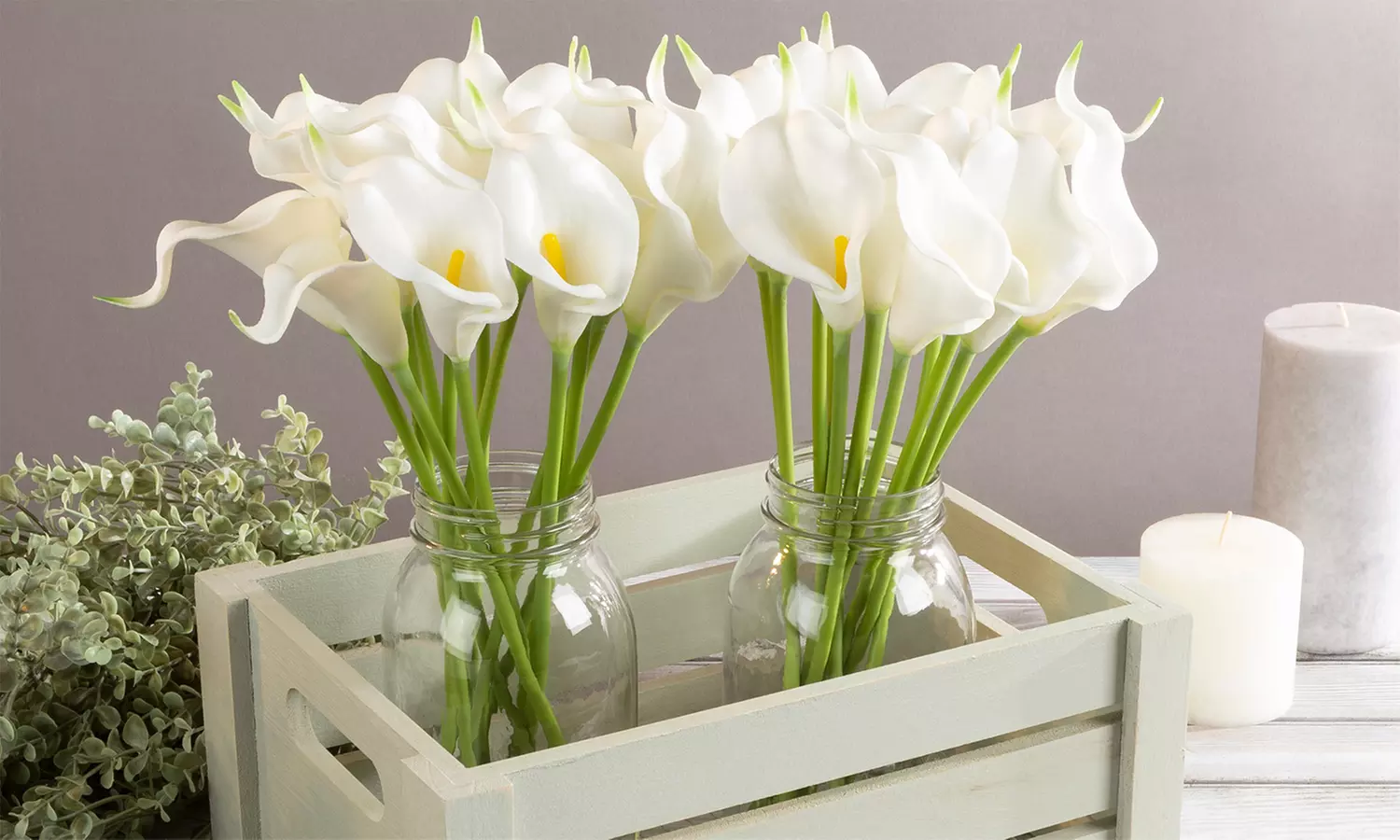 Pure Garden Artificial Calla-Lily Flowers with Stems (24-Piece) - Primary Image