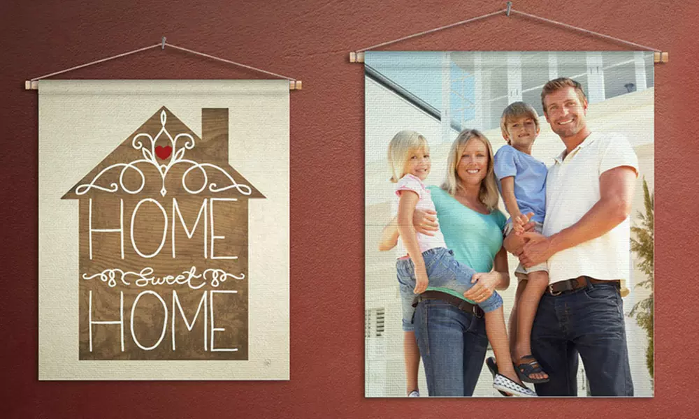 Personalized Photo Tapestry (Up to 86% Off). Seven Sizes Available. - Second Medium
