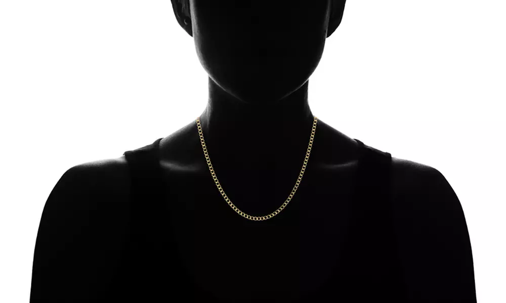 14K Gold 2.5MM Cuban Curb Link Chain Necklace by Moricci - Image 5