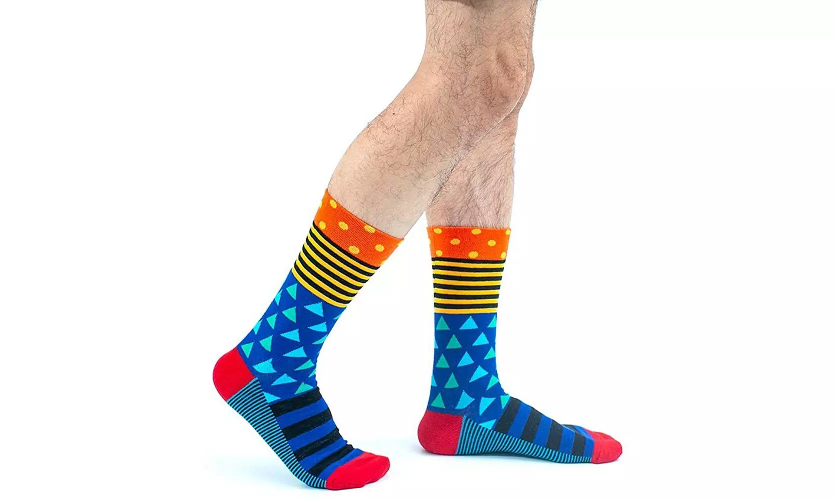 1, 4 of 8 paar sokken met geopatroon