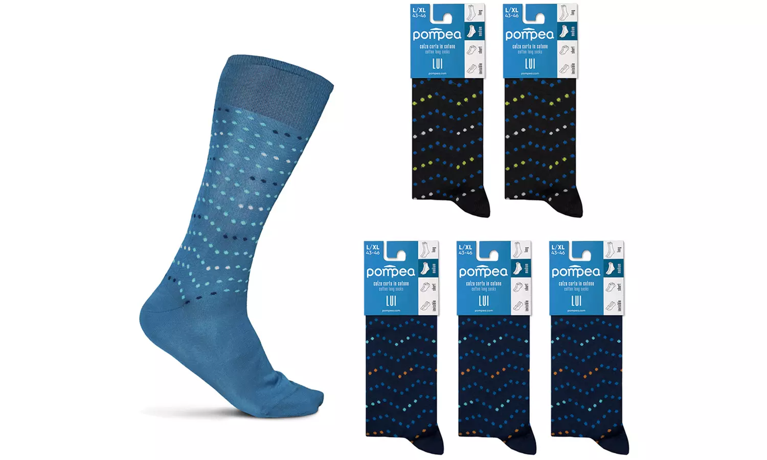 6 paia di calze Pompea in cotone primavera