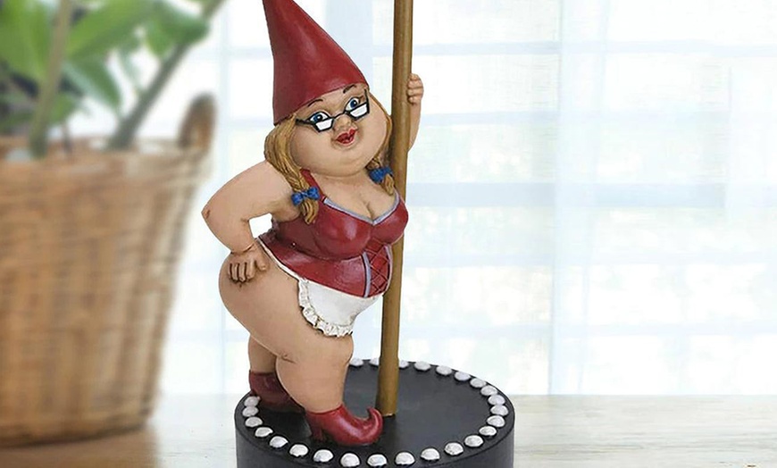 Image 3: Pole Dance Gnome Garden Decoration