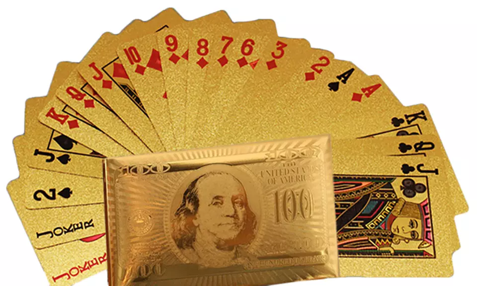 Two Elephants Gold Foil and Black Devil Playing Cards (1- or 2-Pack) - Second Medium