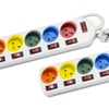 Image 2: Two-Pack of Five-Socket Power Strip with Individual Switches 3680W Max