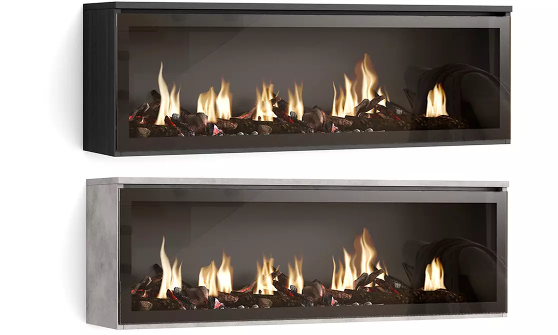 Cheminée électrique à LED avec effet de feu 3D réaliste