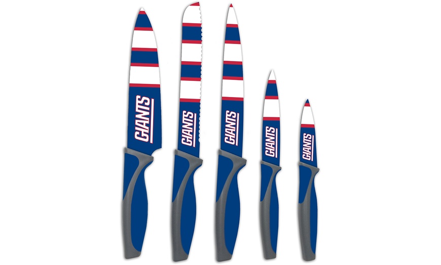 Image 62: The Sports Vault NFL Kitchen Knife Set (5-Piece)