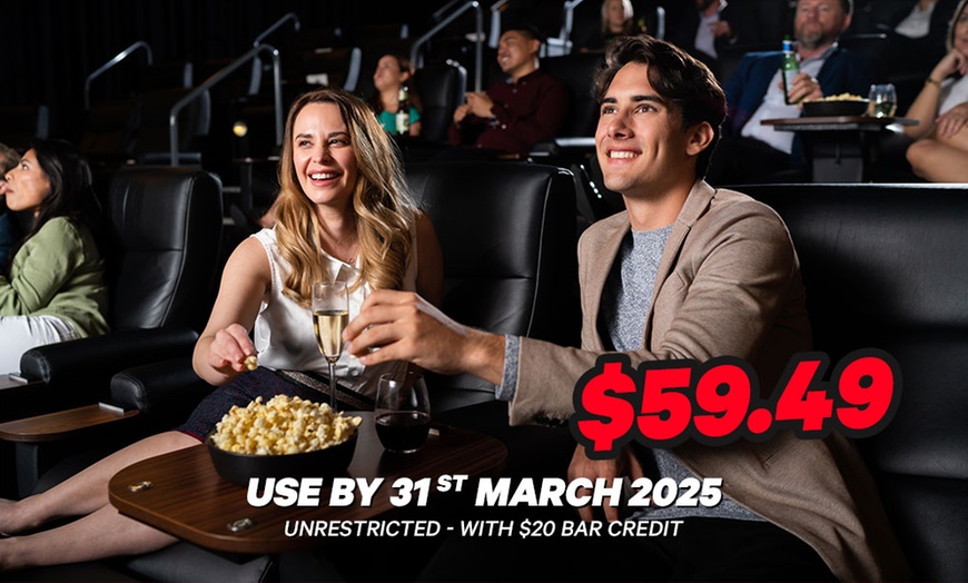 Image 2: Small Pop Corn Combo with Gold Class with $20 Bar Credit