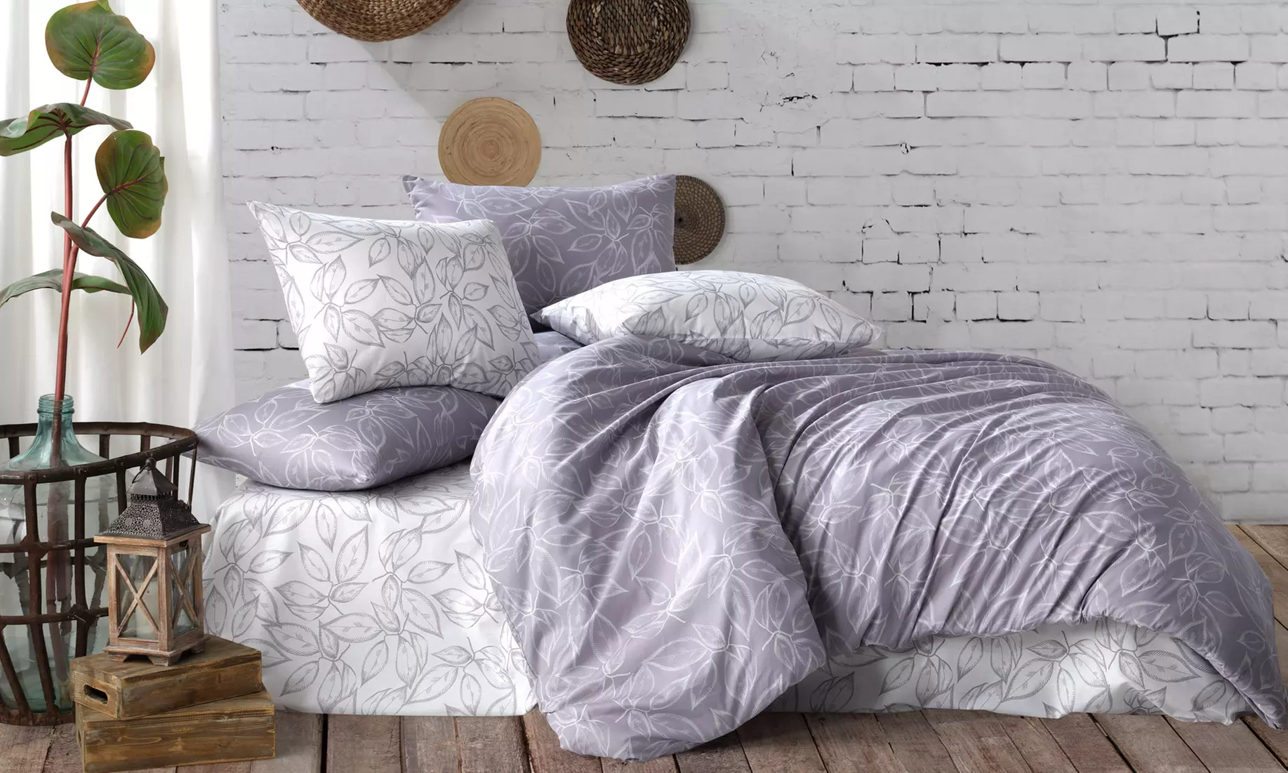 Ensemble housse de couette avec 2 taies d'oreiller