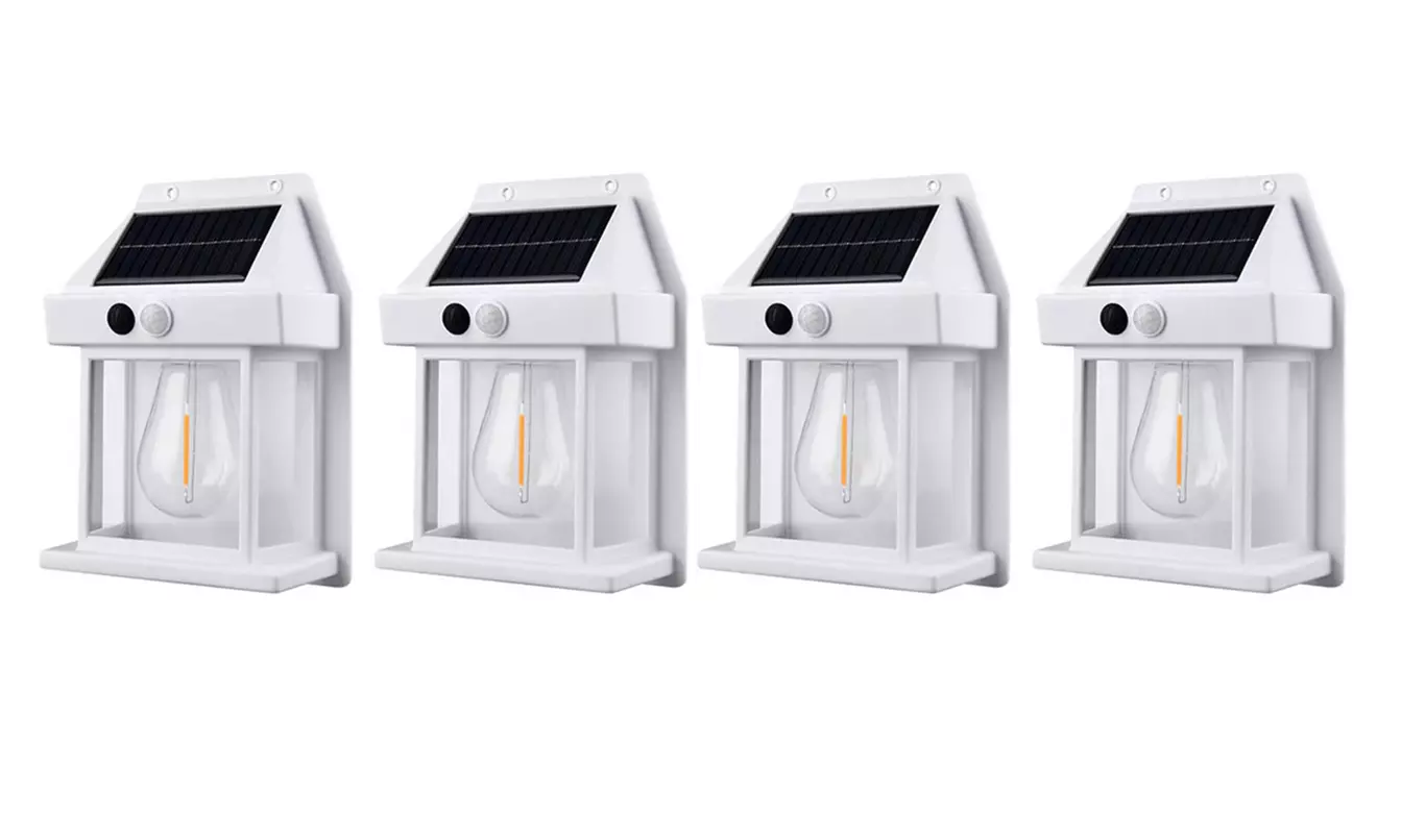Up to Four Pieces of Motion Sensor Solar Wall Lights