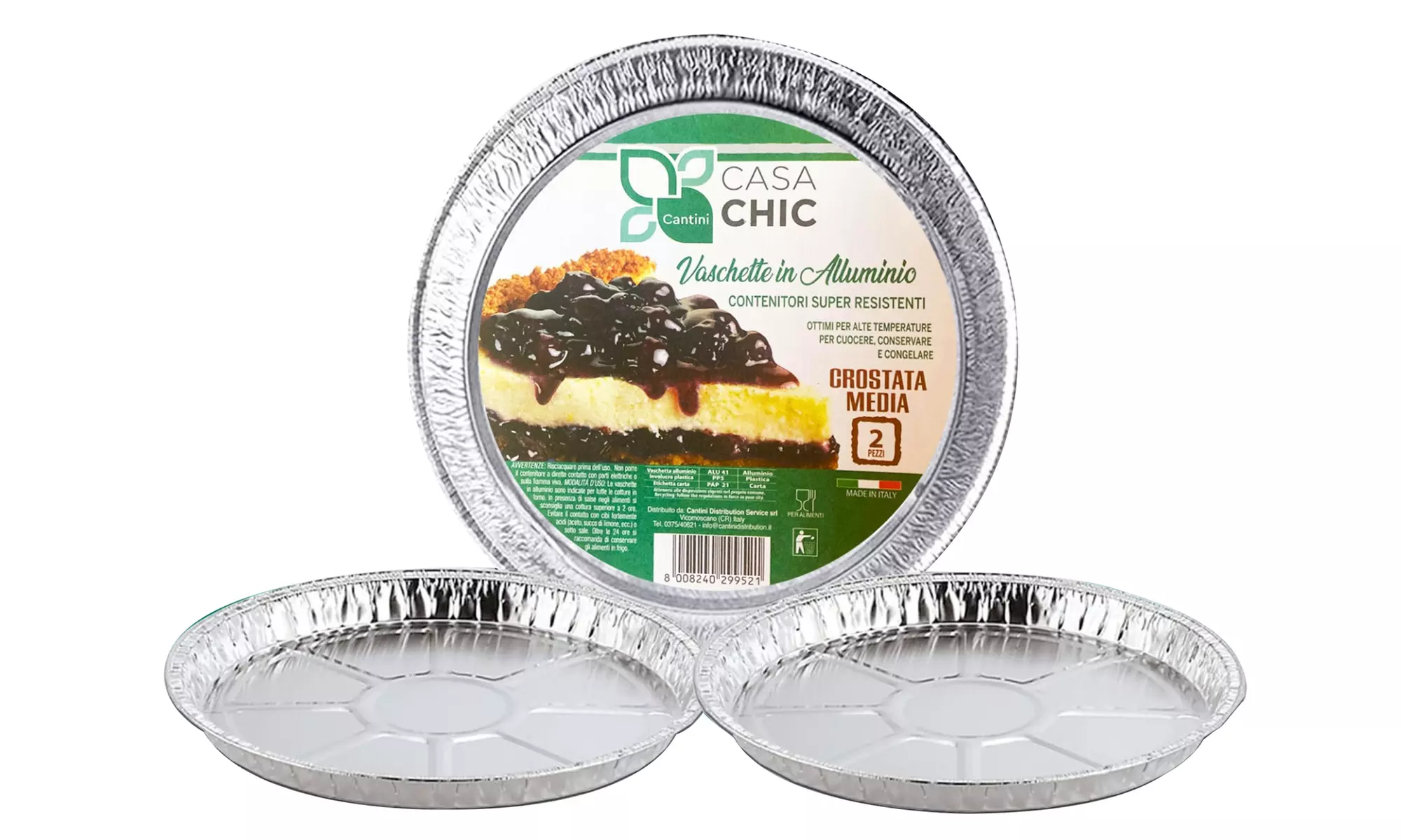 Fino a 192 contenitori in alluminio per alimenti