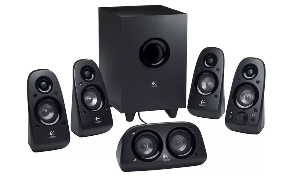 Logitech Z506 5.1-Channel Surround Sound Speaker System with 5 Speakers and Subwoofer (Manufacturer Refurbished) - Primary Image