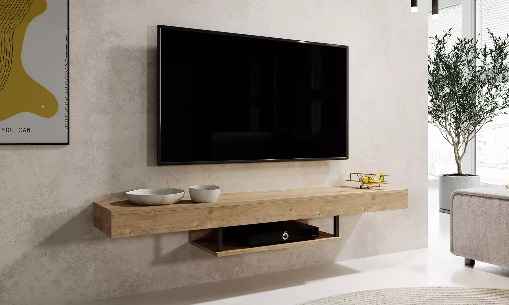Mueble TV en melamínico Aydin