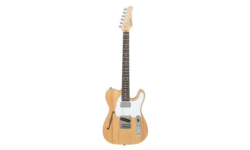 Image 3: Glarry GTL Semi-Hollow Electric Guitar