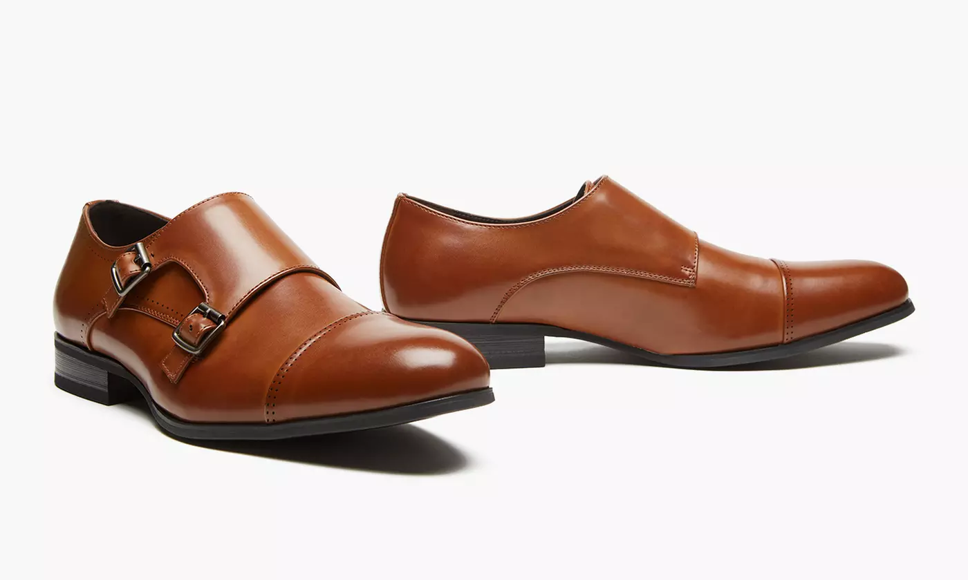 Unlisted by Kenneth Cole Men's Eel Monk Dress Shoes(Sizes 10 & 11) - Second Medium