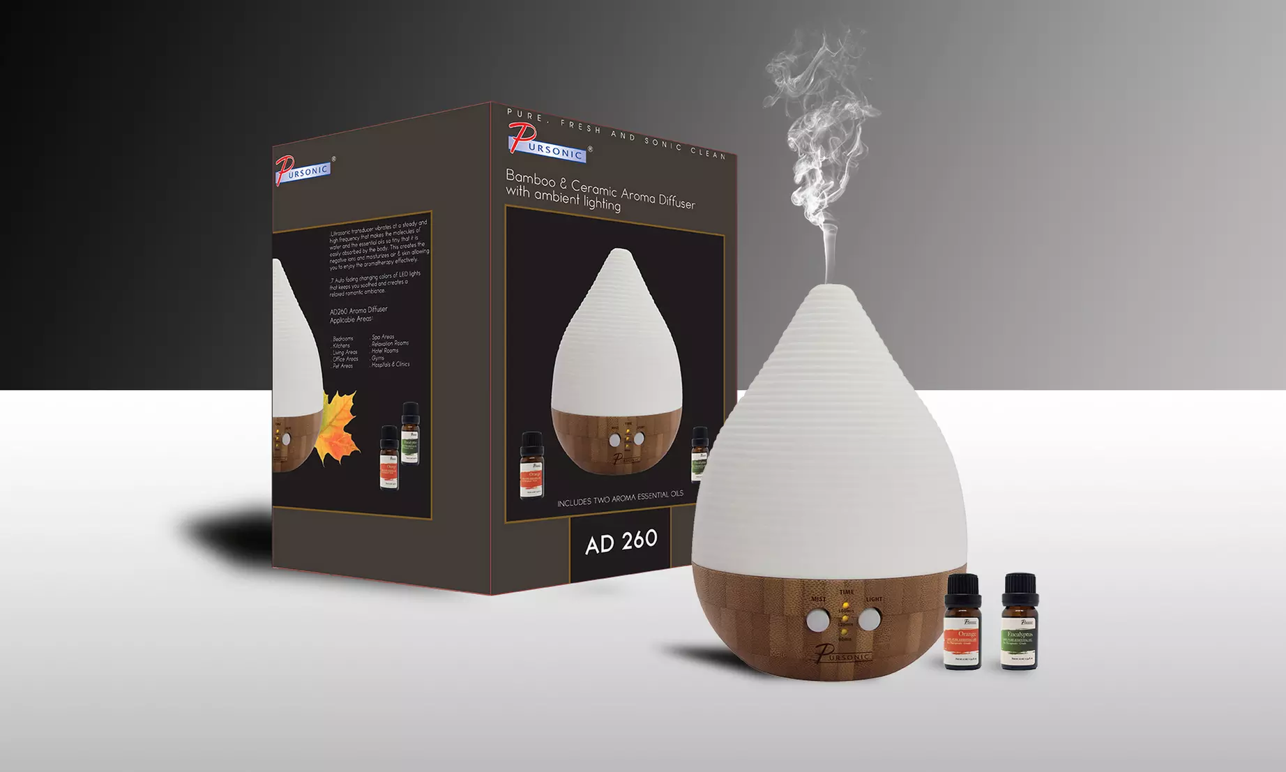 Pursonic Aroma Diffuser and Humidifier - Primary Image