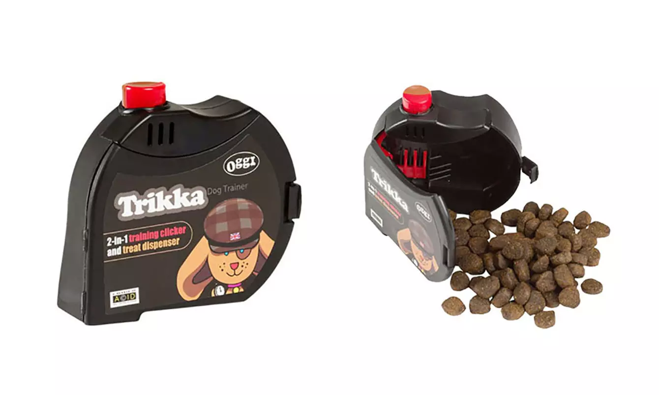 Two Trikka Clicker Dog Training Treat Devices - Primary Image