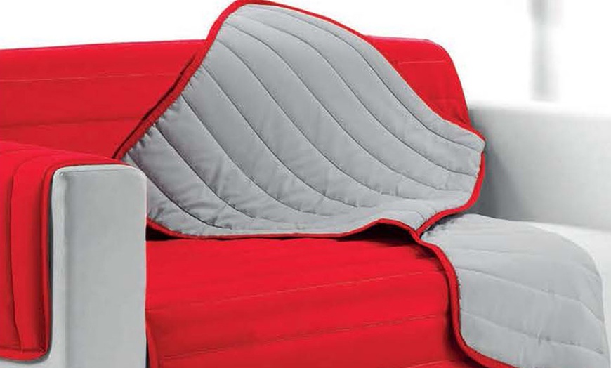 Image 22: Quilted Sofa Cover