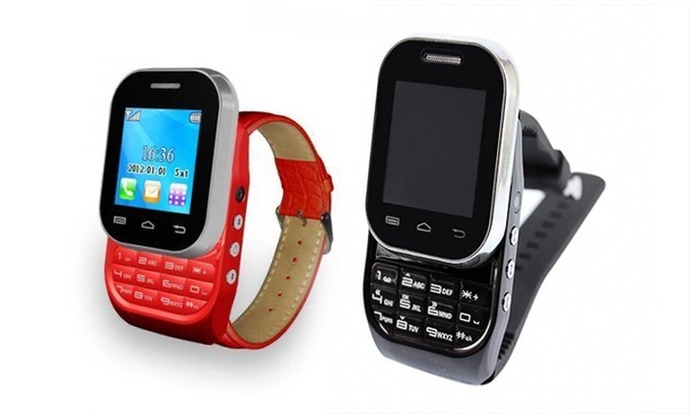 mobile watch with bluetooth headset