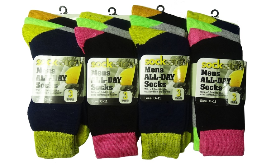 Image 4: Men's Work Socks 12-Pack