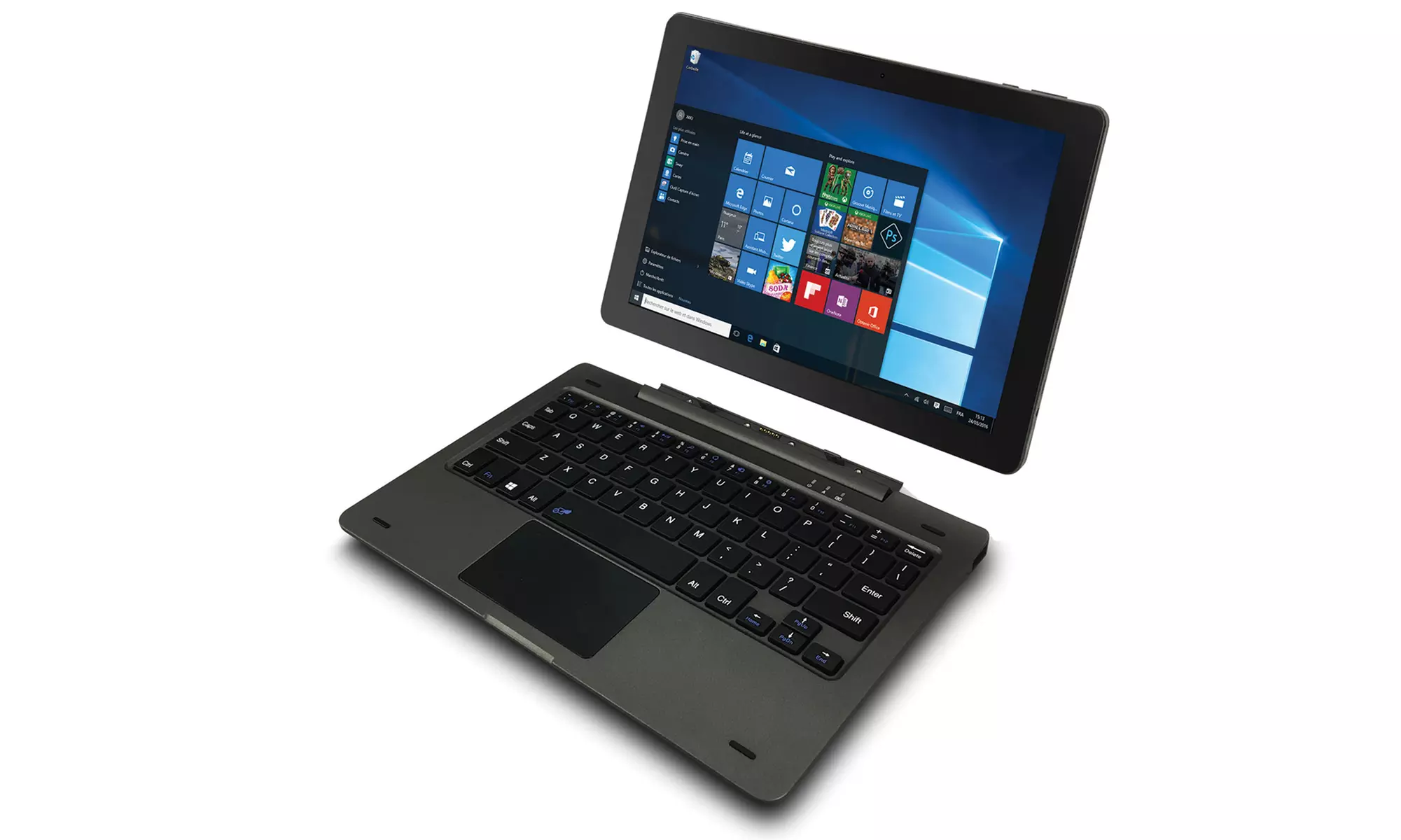 Tablette PC hybride 2 en 1 64Go HDD 2Go RAM + Clavier Azerty à 189 € (46% de réduction) - Primary Image