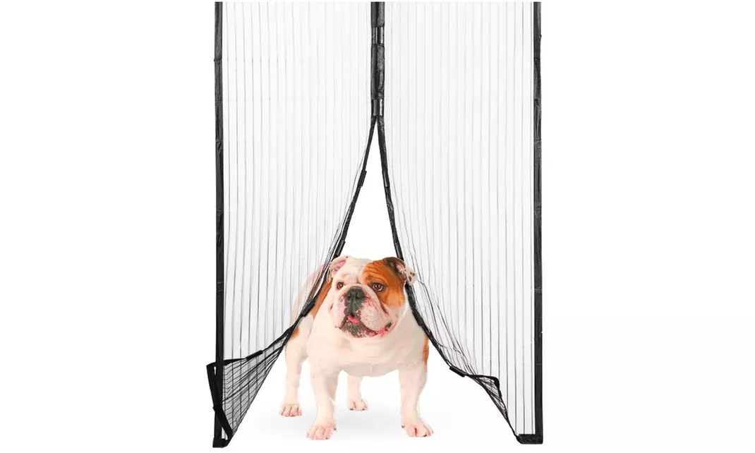 Magnetic Heavy-Duty Mesh Screen-Door Curtain - Second Medium