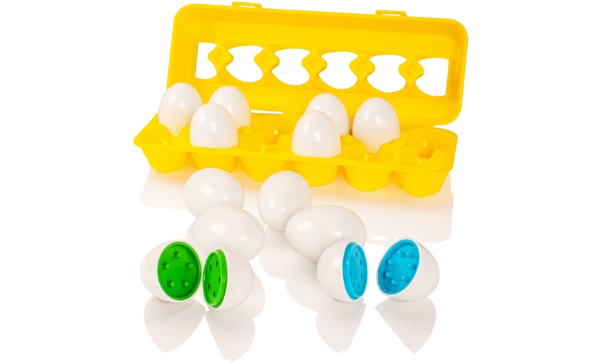 Image 7: Set of 12 Colour Matching Eggs