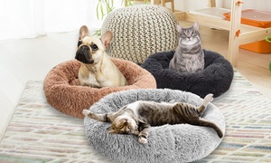 Donut-Shaped Pet Calming Bed