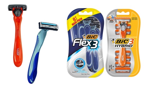 1, 2 ou 3 rasoirs Bic jetables homme