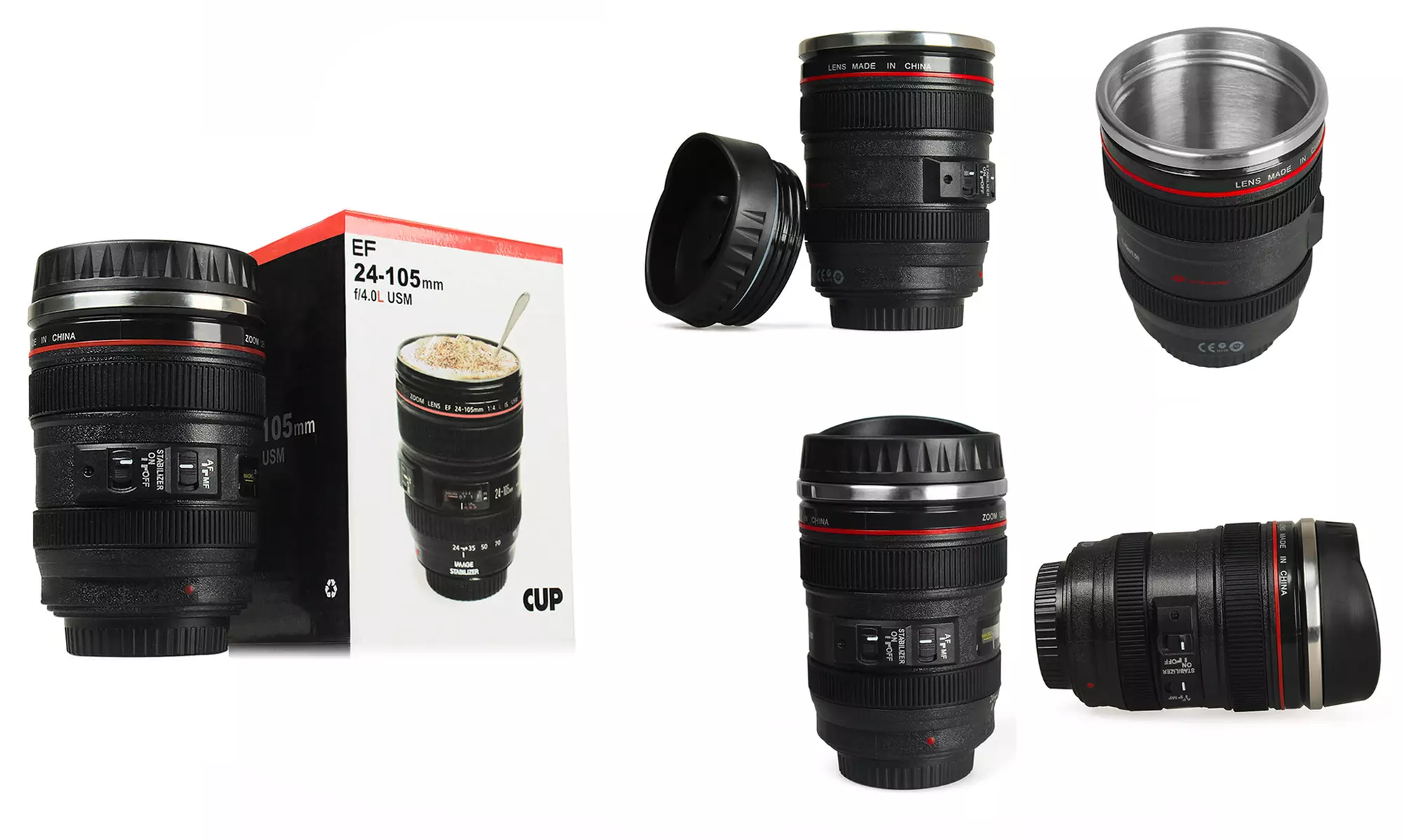 SLR Camera Lens–Style Travel Mug - Second Medium