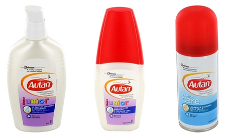 Fino a 12 confezioni di repellente e antizanzare Autan disponibili in varie tipologie