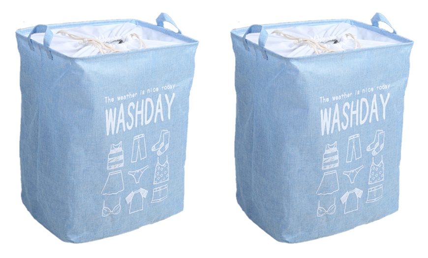 Image 3: One or Two Large Volume Laundry Baskets