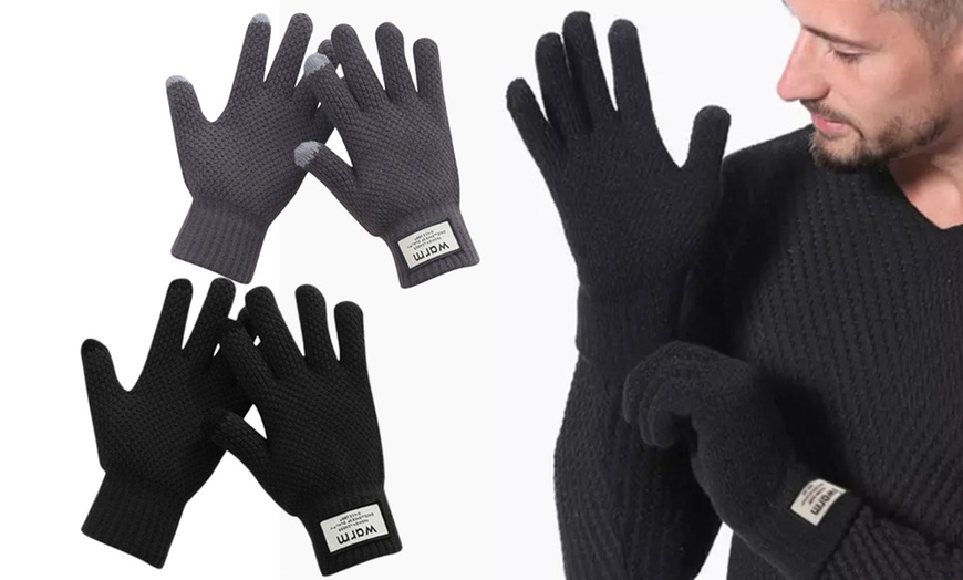 Image 2: 1x oder 2x Herren-Handschuhe mit Touchscreen-Funktion