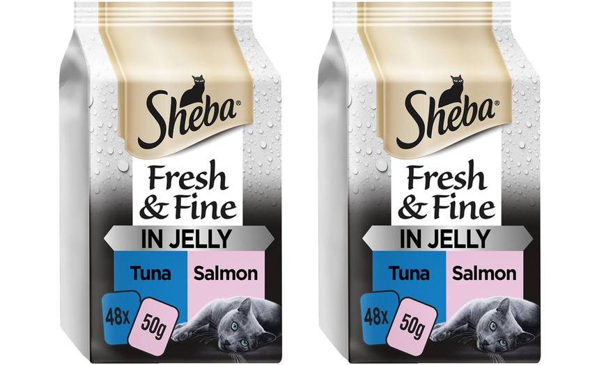 Image 15: 48 or 96 Sheba Fresh Fine Cat Food Pouches