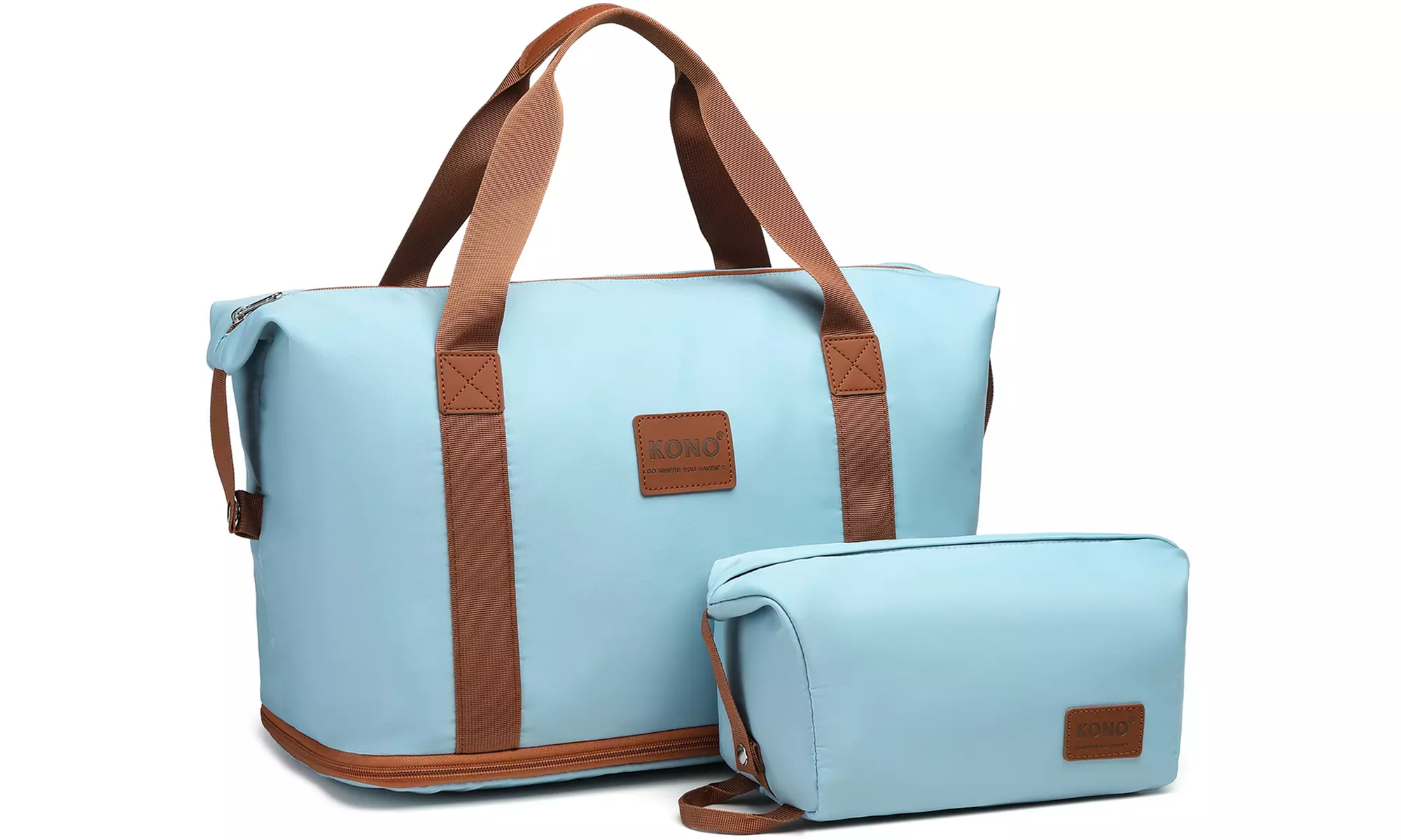 KONO Wasserfeste Reisetasche & Kulturbeutel