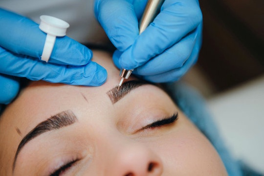 Microblading/Micro-shade session at Permanent Makeup By Wanda Enoch