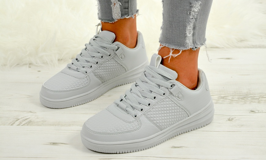 Image 3: Women's Lace-Up Sneakers