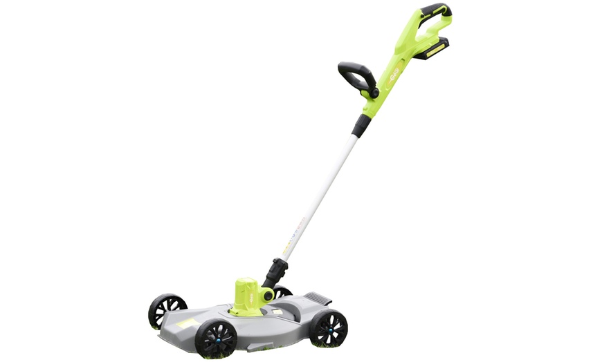 Image 7: 3-in-1 Rechargeable Mower and Grass Trimmer