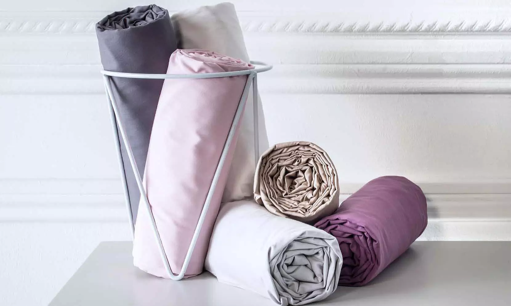 Lot de 2 draps housse en percale de coton TODAY - Primary Image