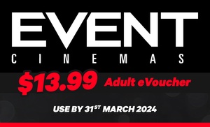 Adult or Child Entry or Small Drink & Popcorn Combo at Event Cinemas