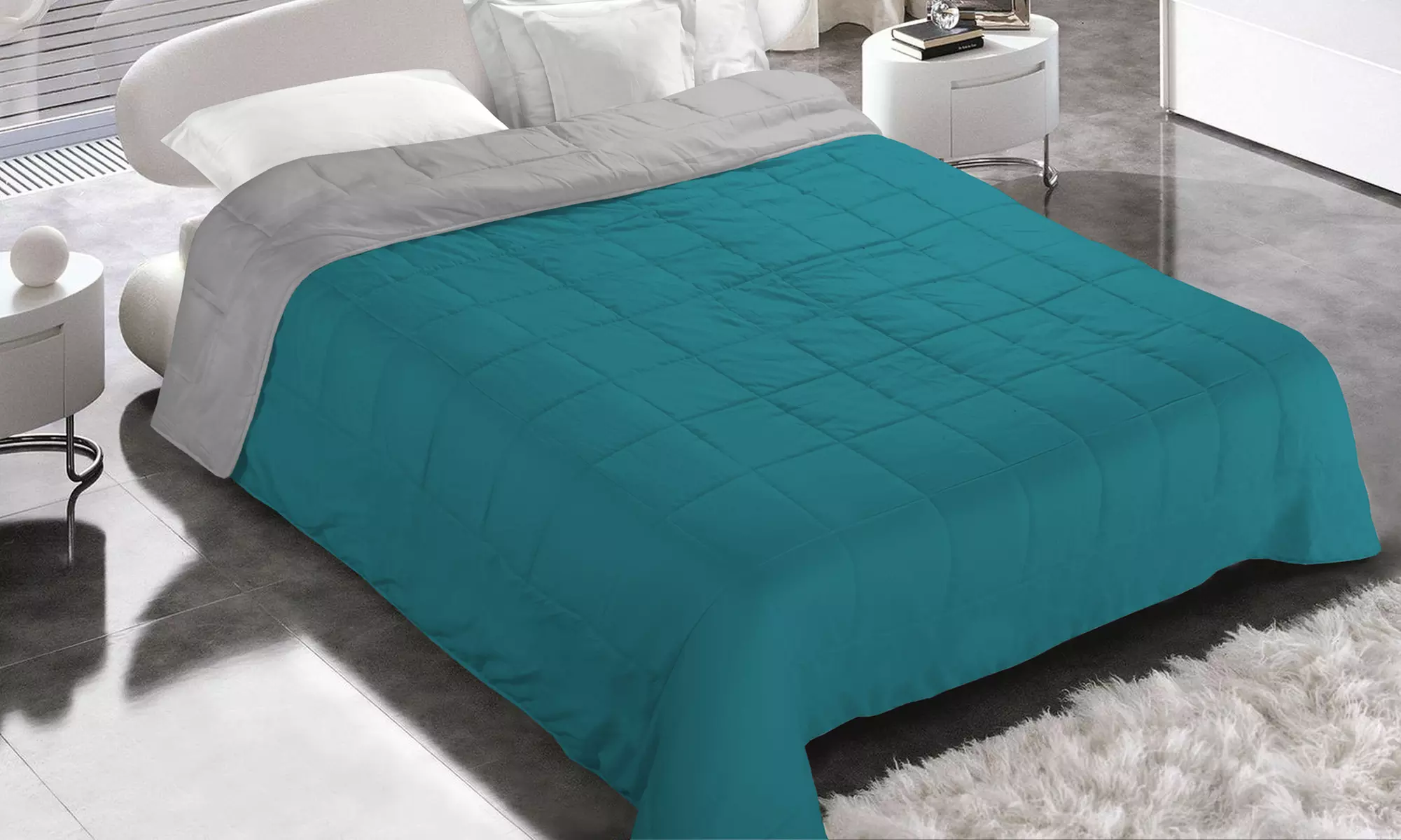 Couette d'été bicolore 1 ou 2 places - Primary Image