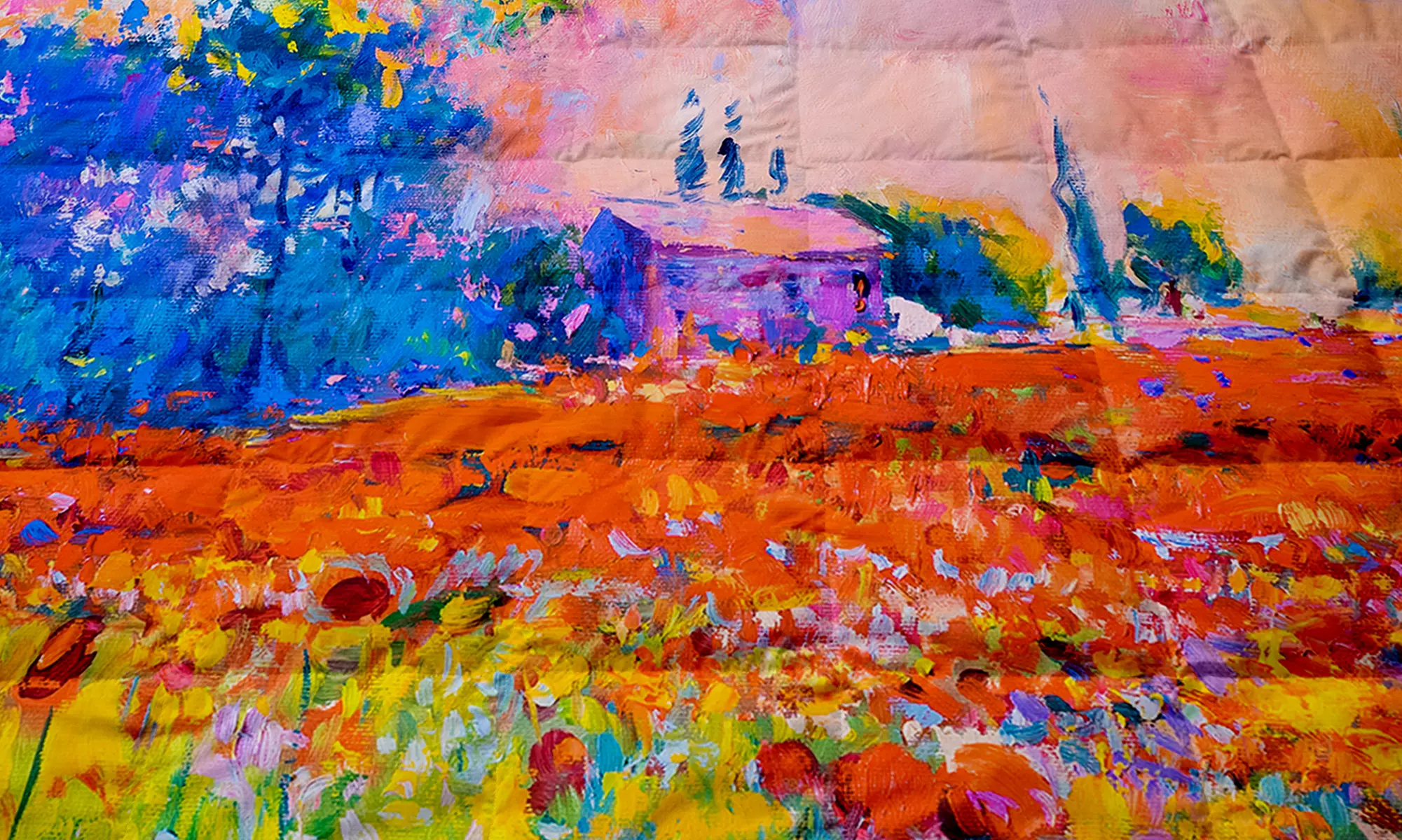 Couverture hypoallergénique avec impression